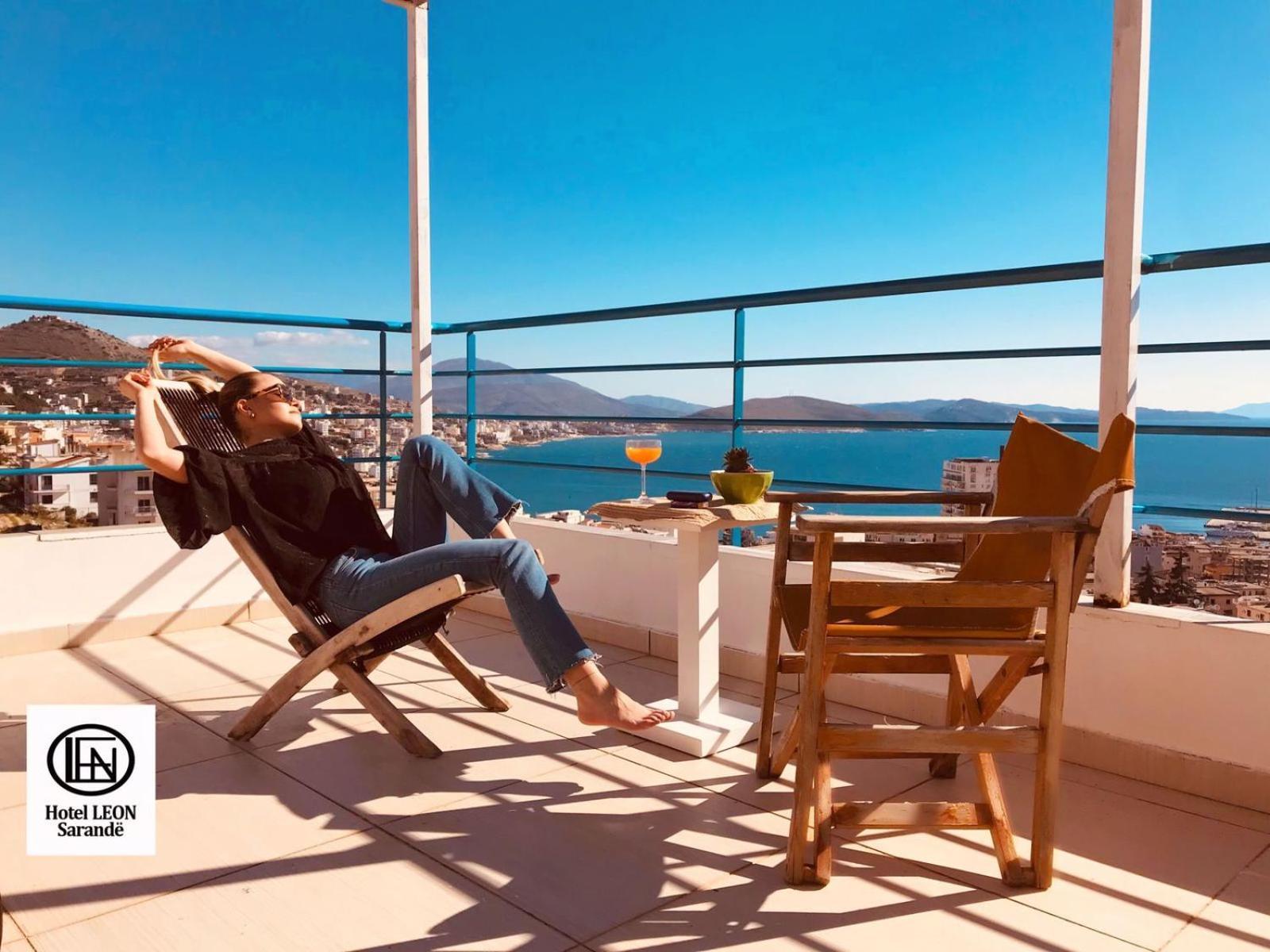 Hotel Leon Sarandë Esterno foto